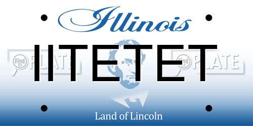 IITETET Illinois License Plate