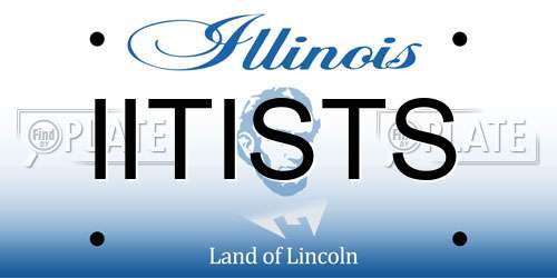IITISTS Illinois License Plate