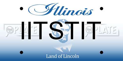 IITSTIT Illinois License Plate