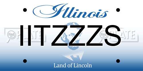 IITZZZS Illinois License Plate