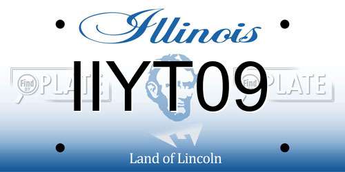 IIYT09 Illinois License Plate