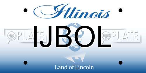 IJBOL Illinois License Plate