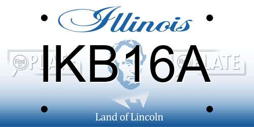 IKB16A Illinois License Plate