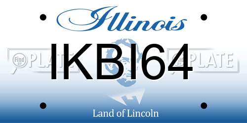 IKBI64 Illinois License Plate