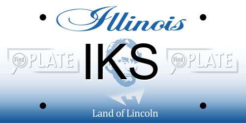 IKS Illinois License Plate