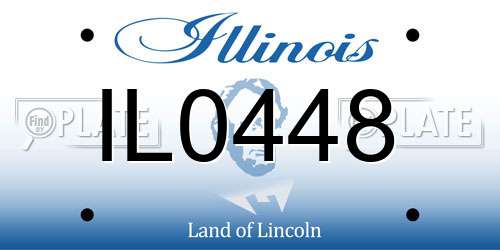 IL0448 Illinois License Plate