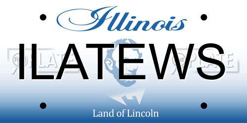 ILATEWS Illinois License Plate