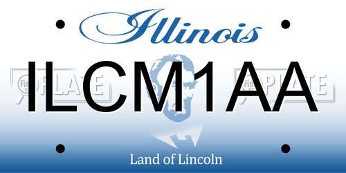 ILCM1AA Illinois License Plate