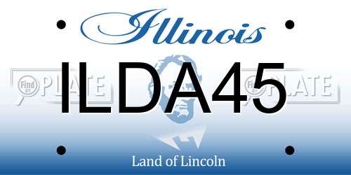 ILDA45 Illinois License Plate