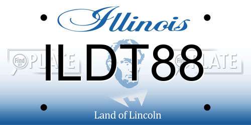 ILDT88 Illinois License Plate