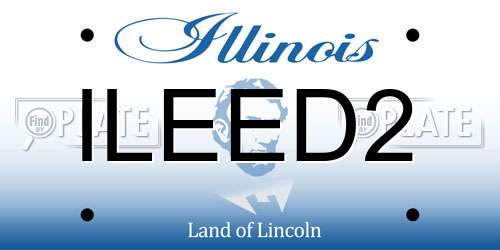 ILEED2 Illinois License Plate