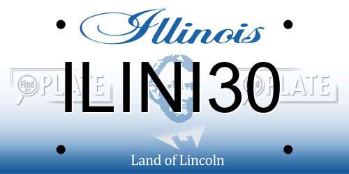 ILINI30 Illinois License Plate