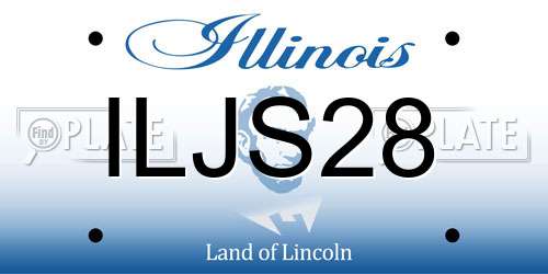 ILJS28 Illinois License Plate