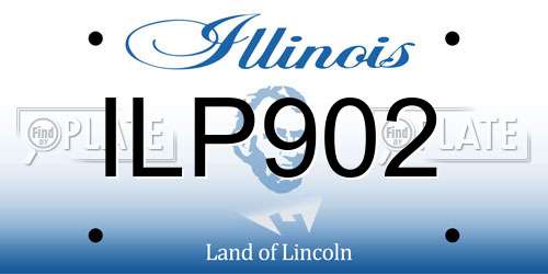 ILP902 Illinois License Plate