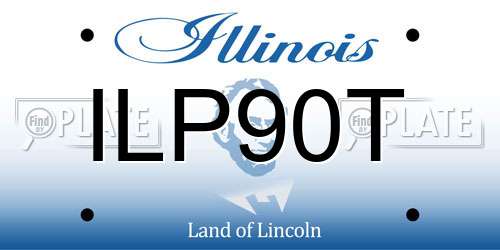 ILP90T Illinois License Plate