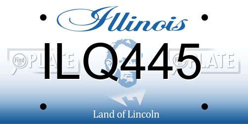 ILQ445 Illinois License Plate