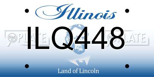 ILQ448 Illinois License Plate