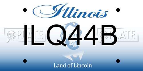 ILQ44B Illinois License Plate