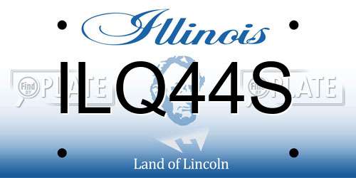 ILQ44S Illinois License Plate