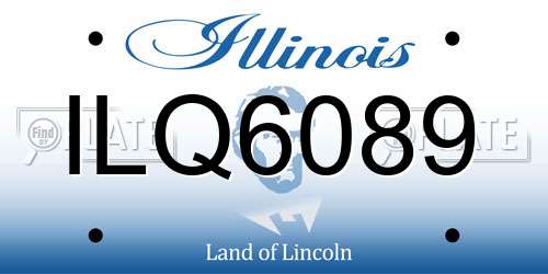 ILQ6089 Illinois License Plate