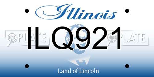 ILQ921 Illinois License Plate