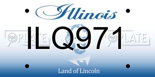 ILQ971 Illinois License Plate