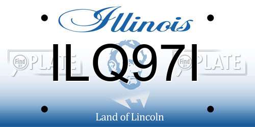 ILQ97I Illinois License Plate