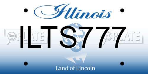 ILTS777 Illinois License Plate