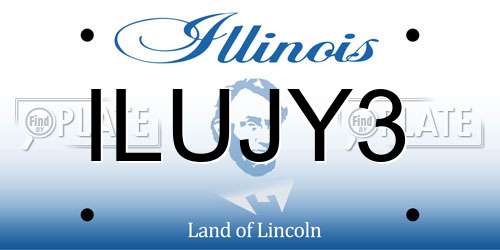 ILUJY3 Illinois License Plate