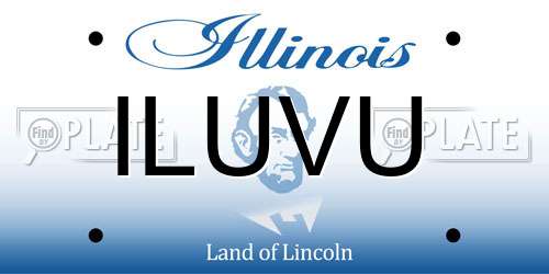 ILUVU Illinois License Plate