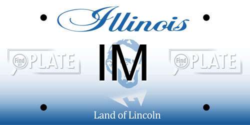 IM Illinois License Plate