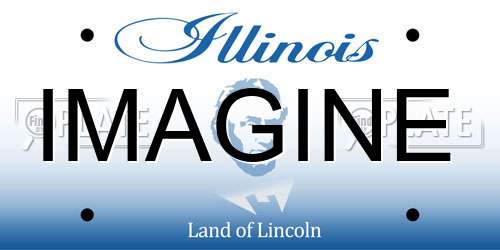 IMAGINE Illinois License Plate