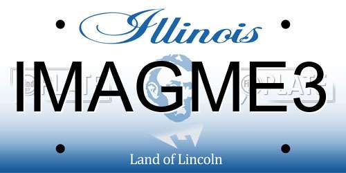 IMAGME3 Illinois License Plate