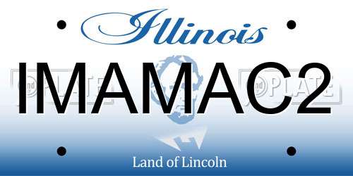 IMAMAC2 Illinois License Plate