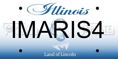 IMARIS4 Illinois License Plate