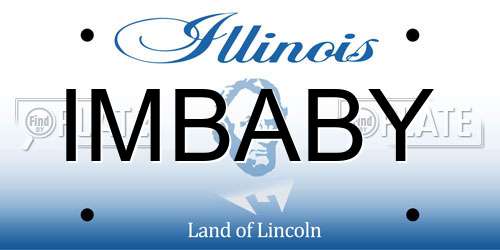 IMBABY Illinois License Plate