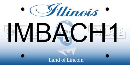 IMBACH1 Illinois License Plate