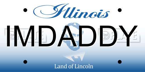 IMDADDY Illinois License Plate