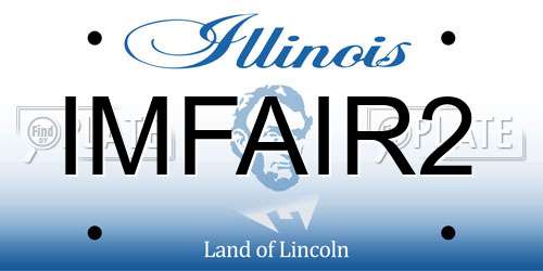 IMFAIR2 Illinois License Plate