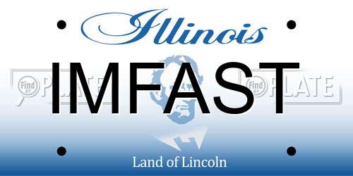 IMFAST Illinois License Plate