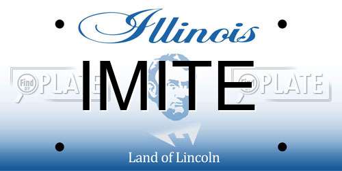 IMITE Illinois License Plate