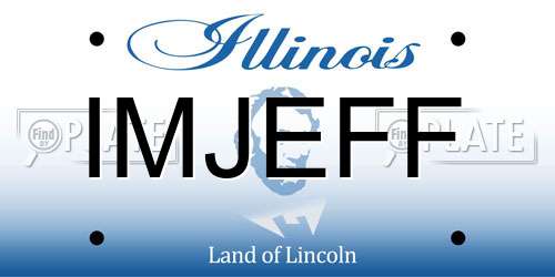 IMJEFF Illinois License Plate