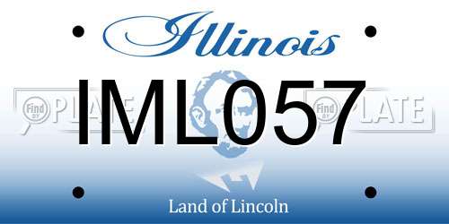 IML057 Illinois License Plate