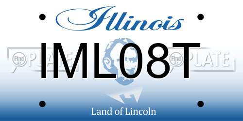 IML08T Illinois License Plate