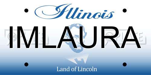 IMLAURA Illinois License Plate