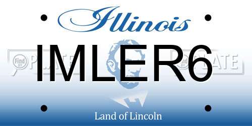 IMLER6 Illinois License Plate