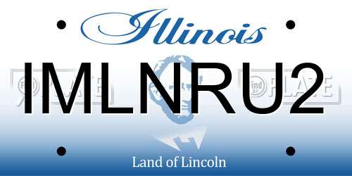 IMLNRU2 Illinois License Plate
