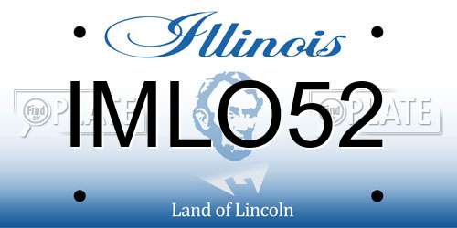 IMLO52 Illinois License Plate