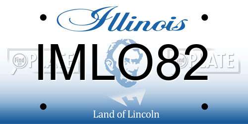 IMLO82 Illinois License Plate