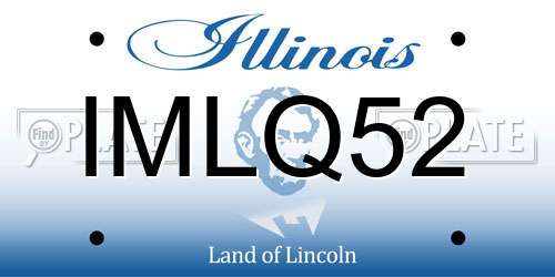 IMLQ52 Illinois License Plate
